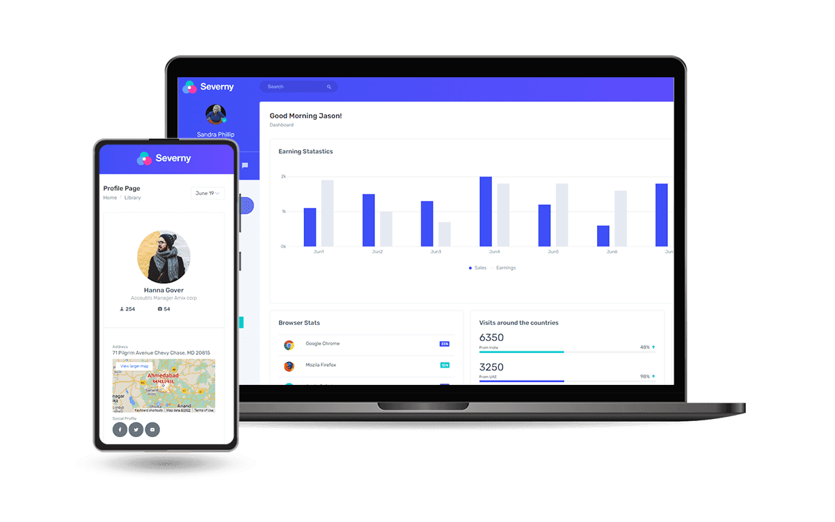 Severny - Open-Source Dashboard Template
